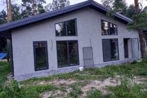 Загородный дом из газобетона в стиле шале