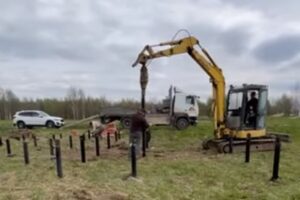 Начало работ по возведению каркасного дома 10×9 в Бужаниново